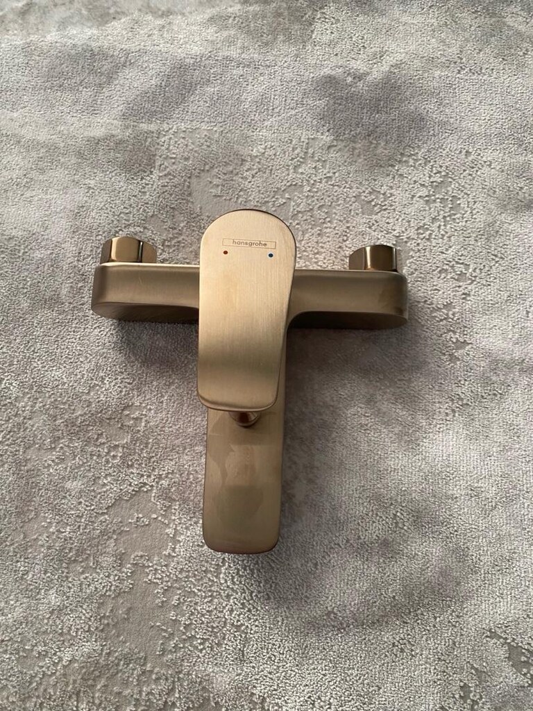 Hansgrohe Talis E Tek Kollu Banyo Bataryası Aplike Mat Bronz - 2