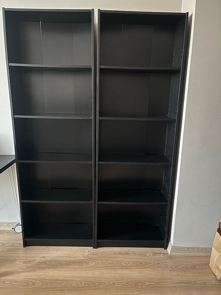 2 ADET İKEA GERSBY kitaplık, siyah, 60x24x180 cm - 2