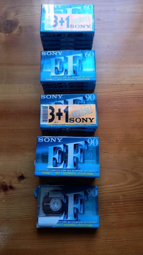 SONY EF 60 & 90 BOŞ KASET 13 ADET - 2