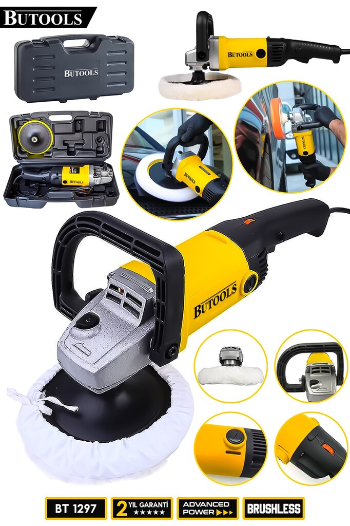 BUTOOLS 4200 Watt Polisaj Makinasi Zımpara Pasta Cila Makinesi - 2