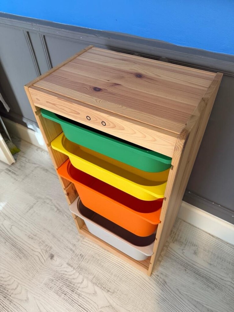 ikea çocuk odası çok amaçlı dolap - raf trofast - 5