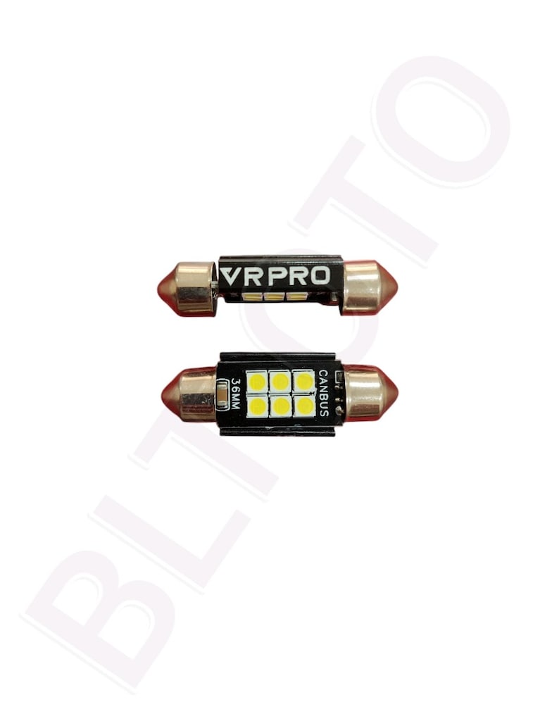 SOFİT LED AMPUL 6 LEDLİ BEYAZ 36 MM 12V - 3