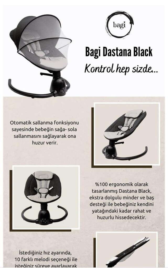 Bagi Dastana Ana Kucağı Salıncak - 8