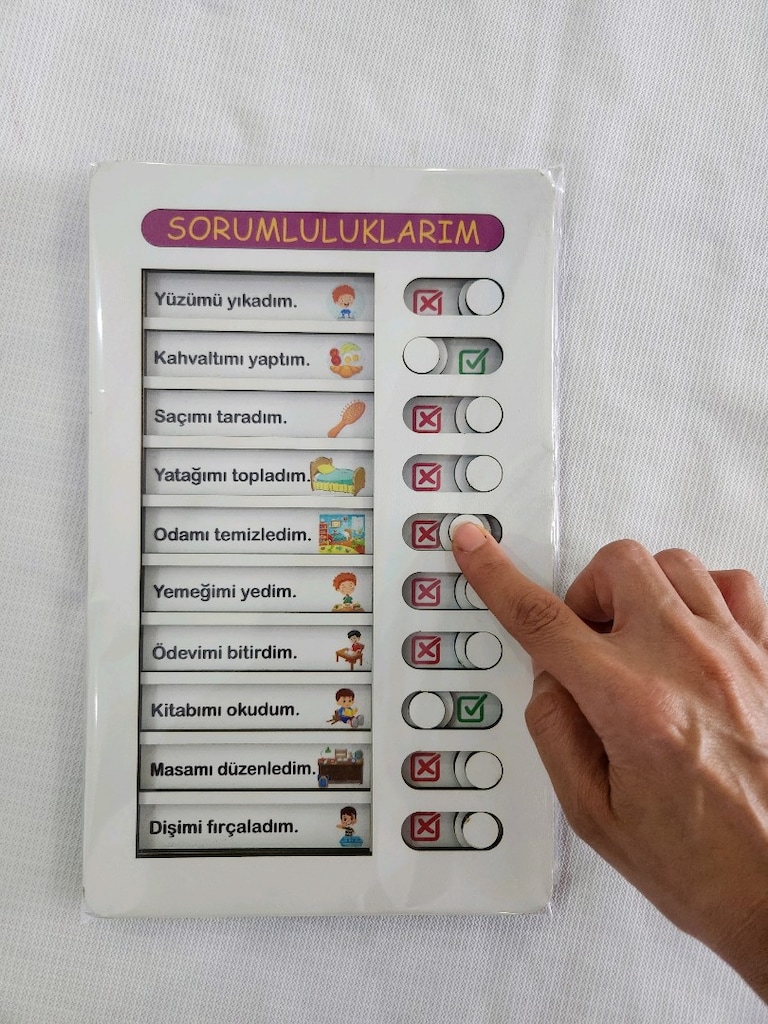 AHŞAP SORUMLULUKLARIM HAREKETLİ TABLO - 2