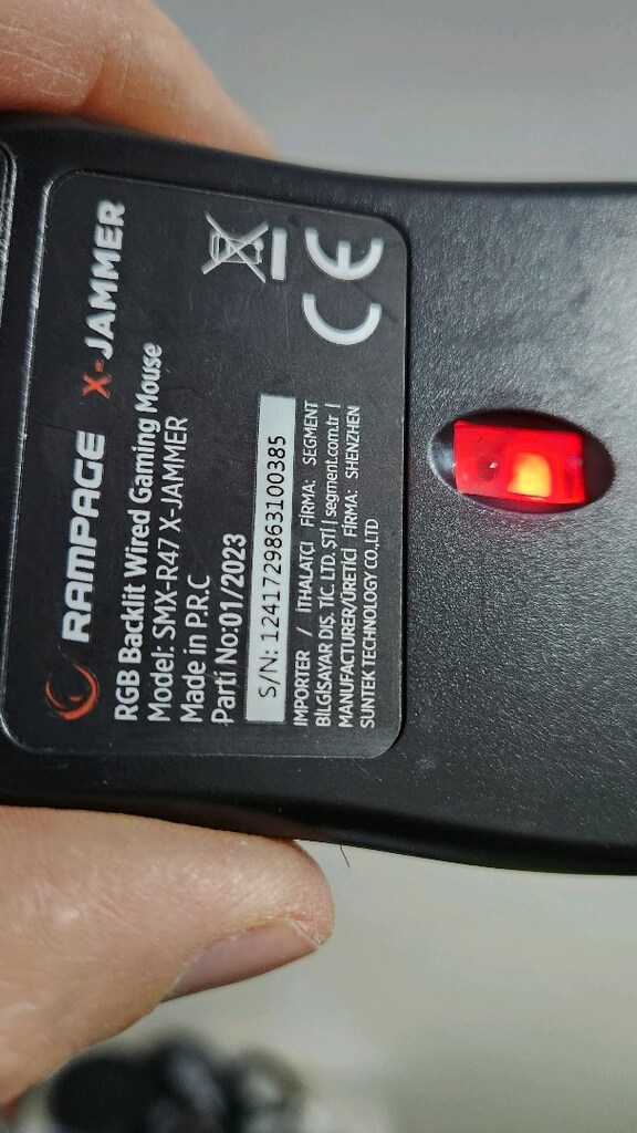Rampage SMX-R47 X-JAMMER RGB MOUSE - 6