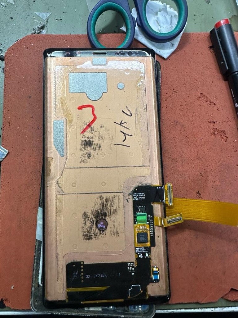 Samsung not 8 orjinal lekeli çizgili ekran - 4