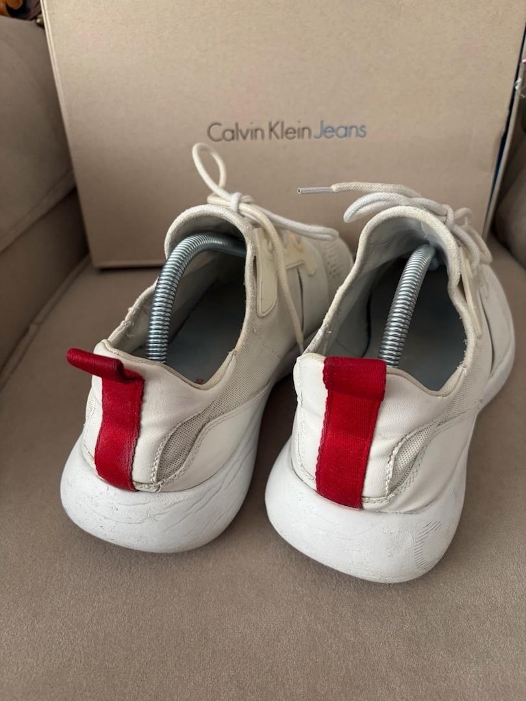 Calvin klein ayakkabı beyaz 43 numara - 9