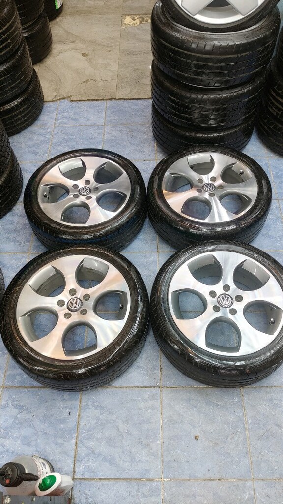 17 inç 5*112 Detroit jant lastik 225/45/17 Goodyear lastik çok iyi - 2