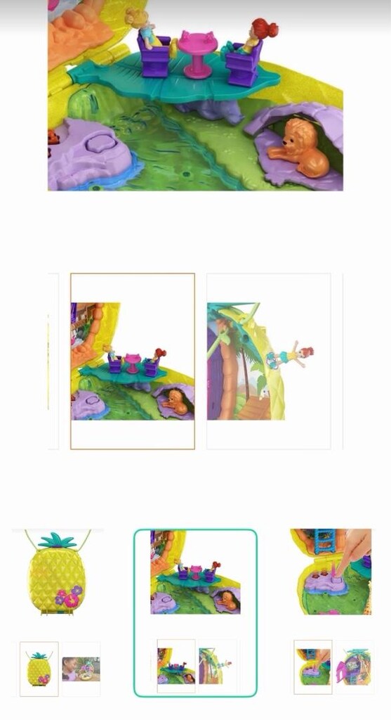 polly pocket sarı ananas çanta gkj63 tropicool pineapple purse - 3