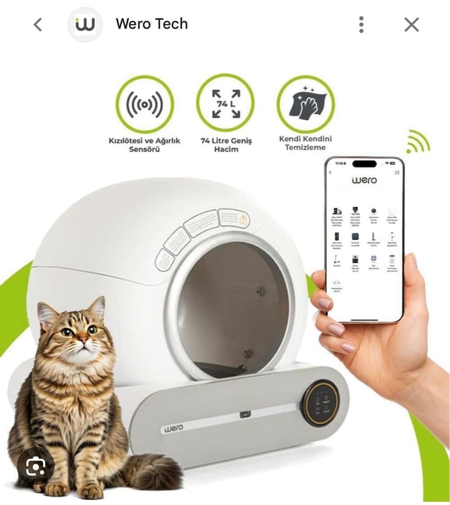 wero akıllı kedi tuvaleti - 2