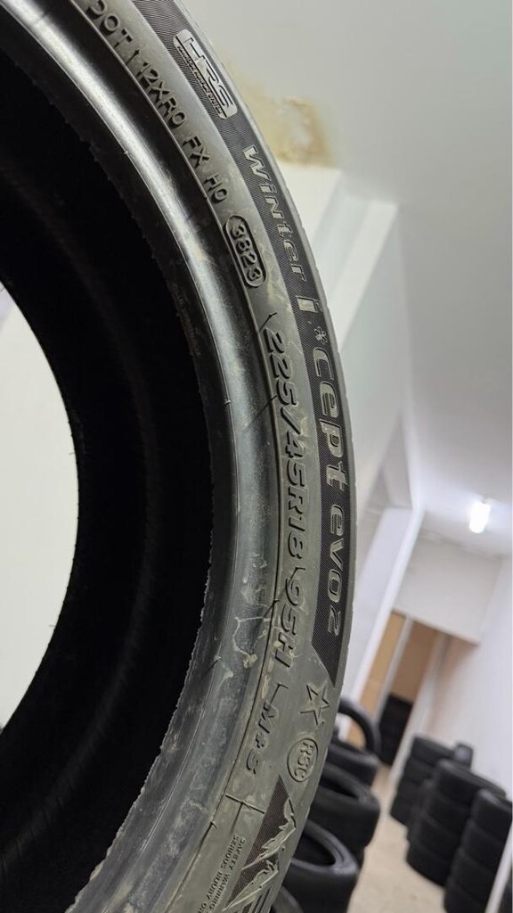 225 45 18 HANKOOK RFT KIŞ LASTİĞİ SIFIRDAN FARKI YOK BMW - 3