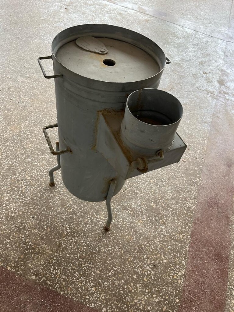 lpg tankından üretilmiş katı yakıt sobası.. - 6