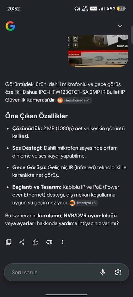 3 adet net gece görüşlü ses Kayıtlı donanımlı güvenlik kamerası - 4