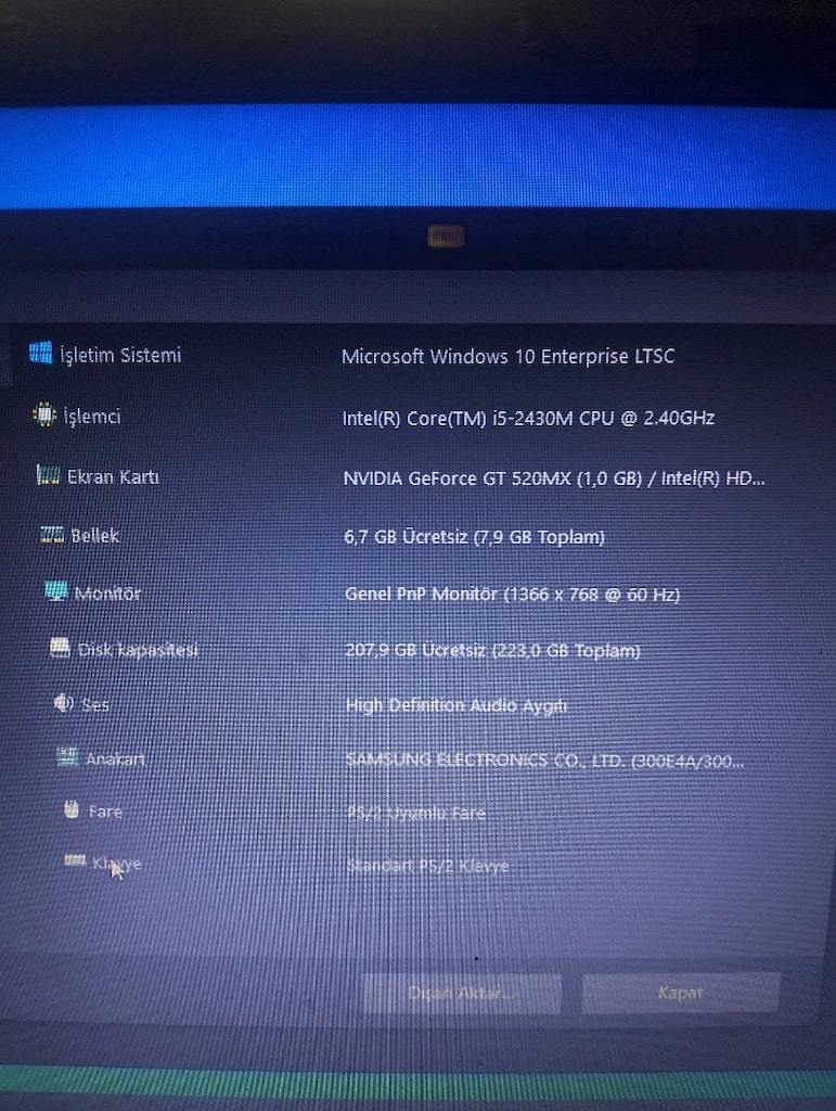 Samsung NP300E5A İ5 2. NESİL İŞLEMCİLİ LAPTOP - 6