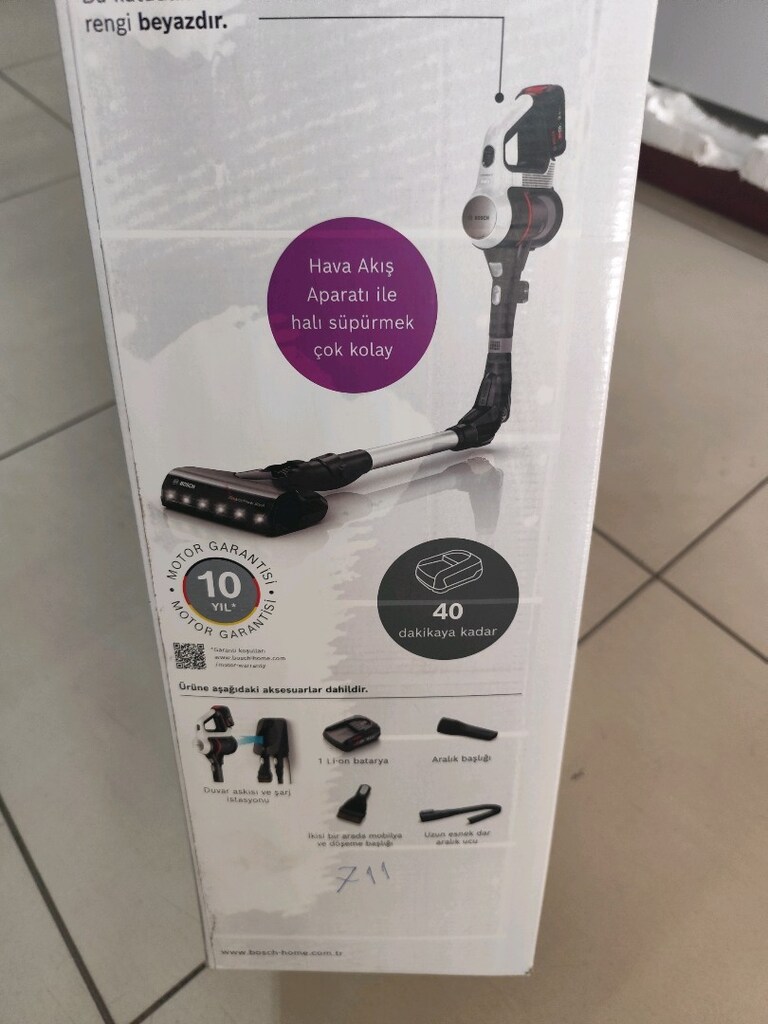 BOSCH BBS711TR ŞARJLI DİKEY SÜPÜRGE SIFIR AMBALAJINDA - 9