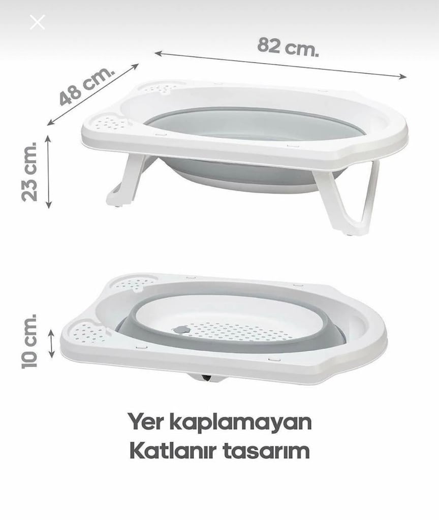 Katlanabilen bebek banyo küveti - 3