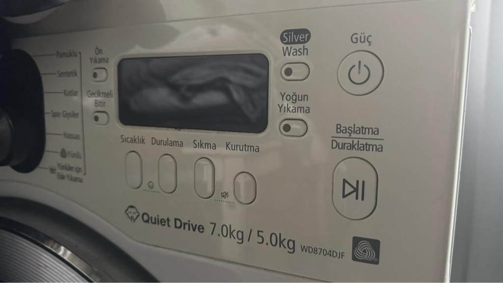 Samsung WD8704DJF Kurutmalı Çamaşır Makinesi Orijinal Çıkma Yedek Parç - 6