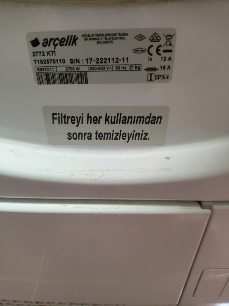 Arçelik. kurutma. makinasi - 3