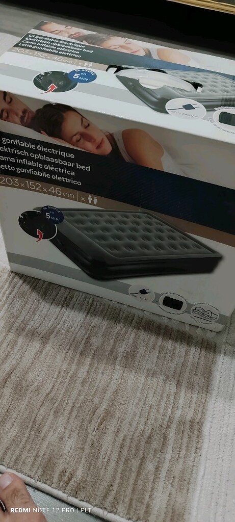 Sıfır kendinden elektrikli şişme yatak - 2