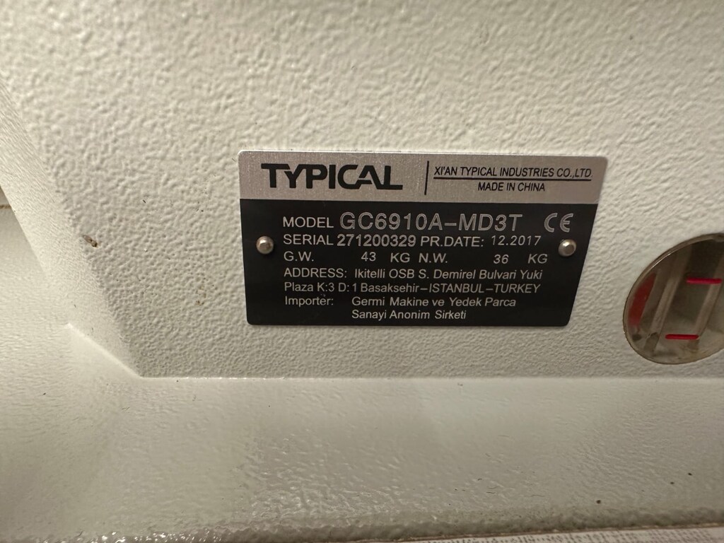 SIFIR MUADİLİ TYPICAL GC691 DİKİŞ MAKİNASI (ÖZEL MASASIYLA BİRLİKTE) - 3