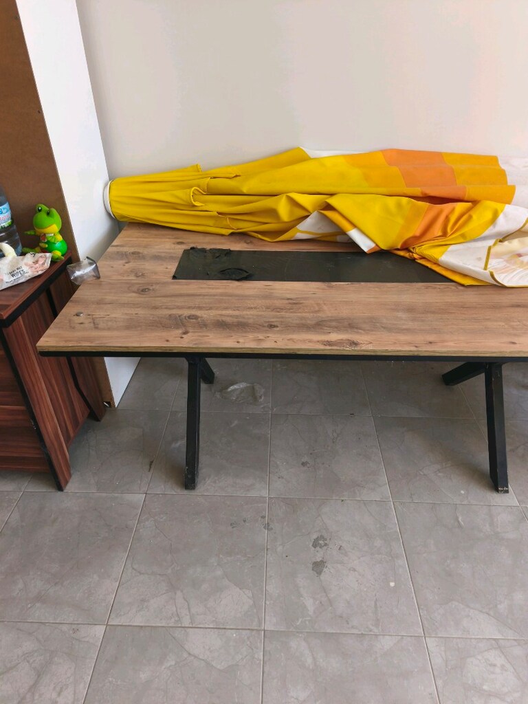 toplantı masası 1.75 iki adet 3.50 m - 3