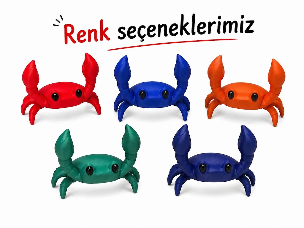 Yapı3D Yengeç Tasarımlı Kalem Tutucu Organizer - 2
