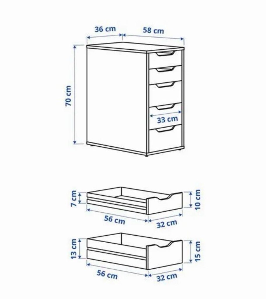 IKEA-LINNMON (LAGKAPTEN)-ALEX-ADILS Çalışma Masası 200 cmx60 cm - 7