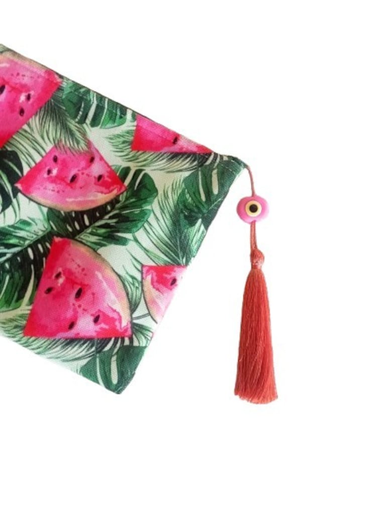 Wishclutch Karpuz Desenli Tropikal Clutch Çanta - 4