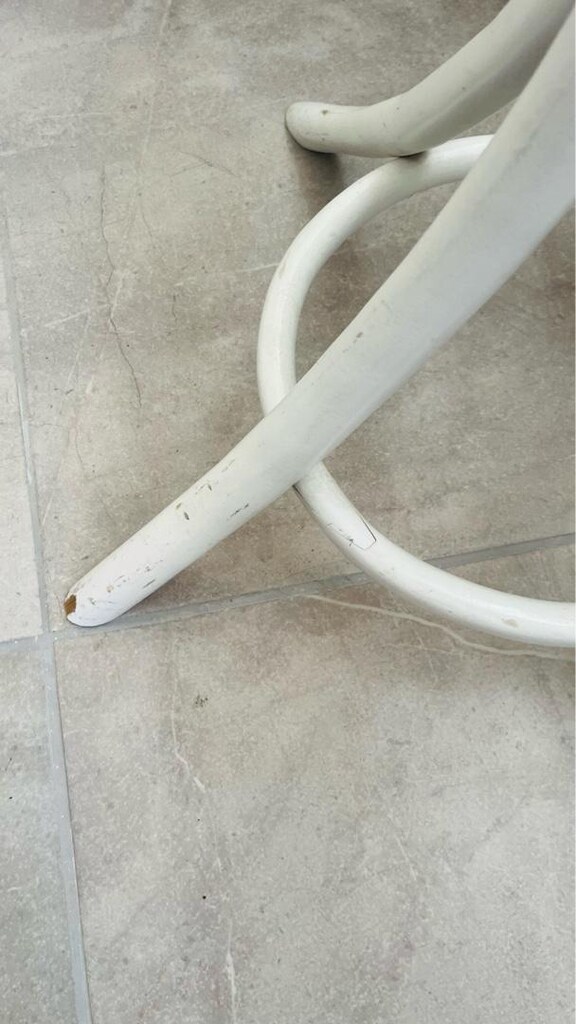 Beyaz Ahşap Ayaklı Dilsiz Uşak / Salon ve Antre Askılığı Portmanto - 3