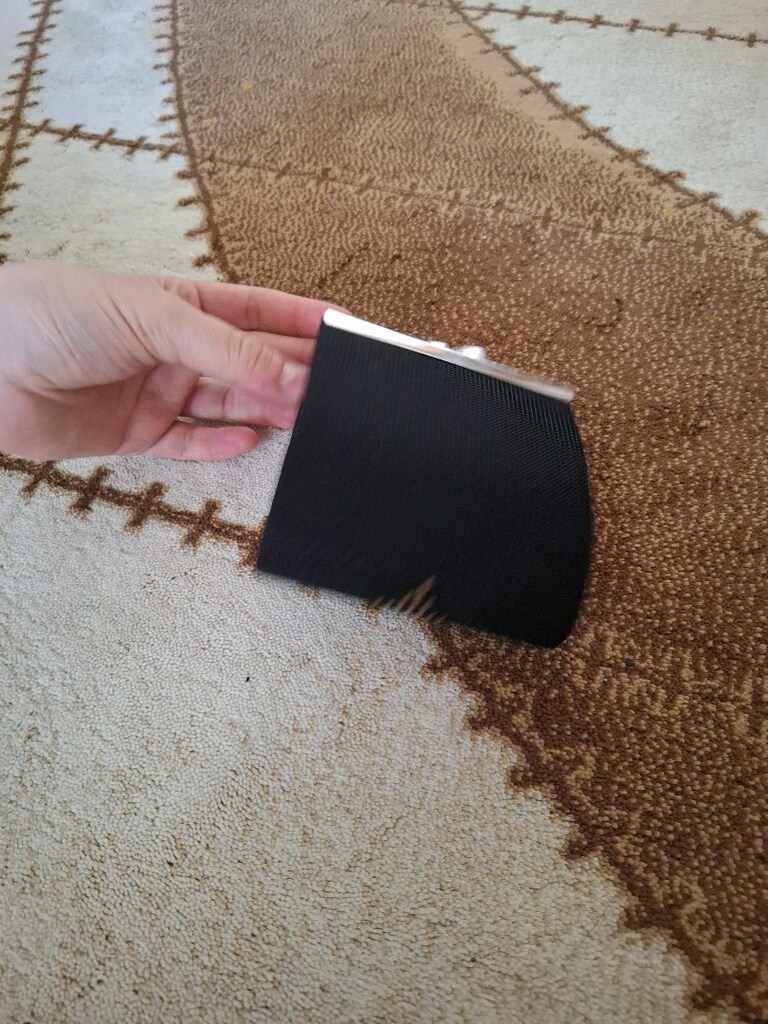 siyah desenli tel kırma işlemeli cüzdan - 2