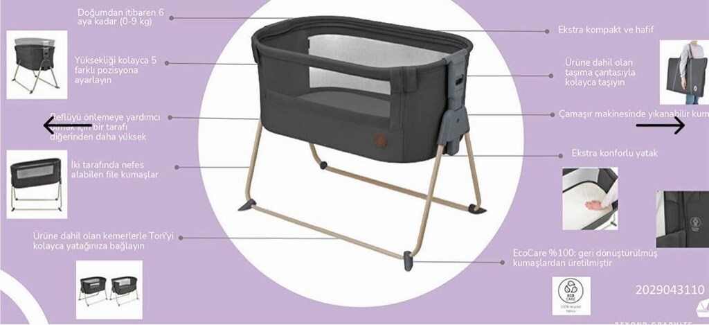 maxi cosi tori anne yanı yatak - 6