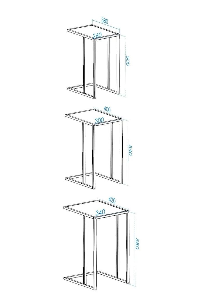 Zigon Sehpa C Sehpa Sehba Yeşil - 2