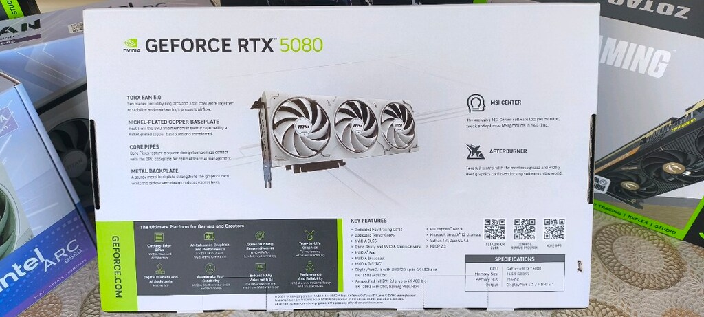 msi ventus 3x RTX 5080 white SIFIR KAPALI KUTU - 4