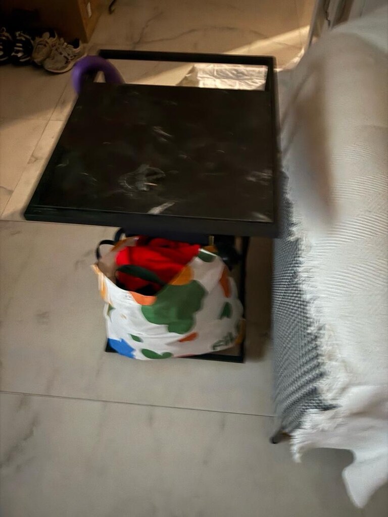 2 li metal sehpa ve mermer görünümlü yan sehpa - 5