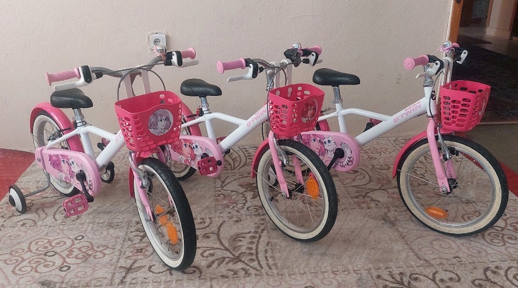 3 ADET 16 JANT KIZ ÇOCUK BISIKLETI BTWIN - 7