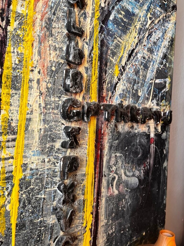 KARIŞIK TEKNİK YAĞLI BOYA TABLO ÖLÇÜ:100*100cm - 3