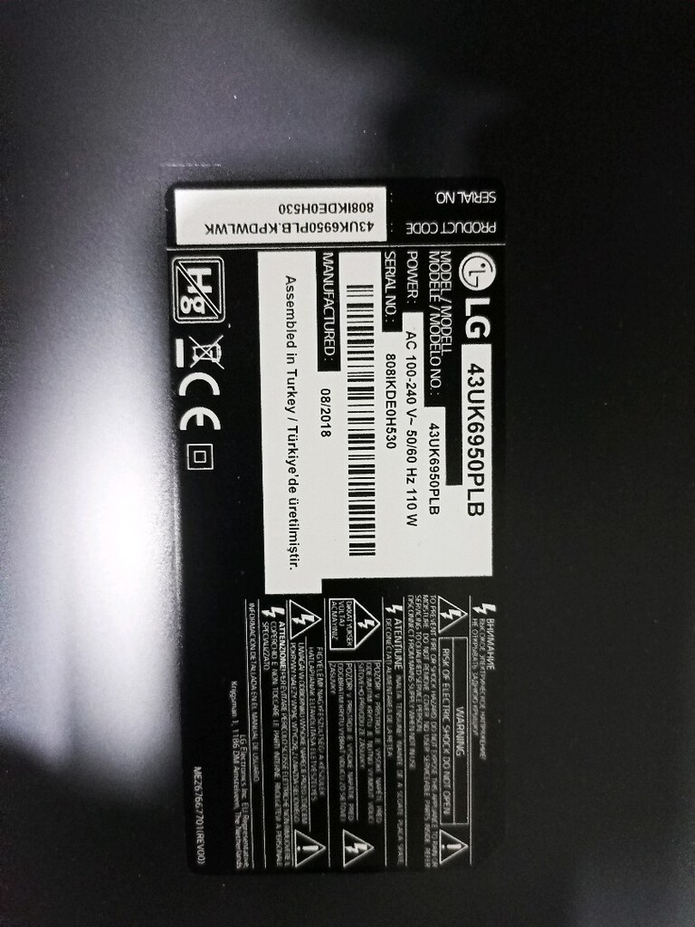 LG 43UK6950PLB flexi ara kabloları - 2