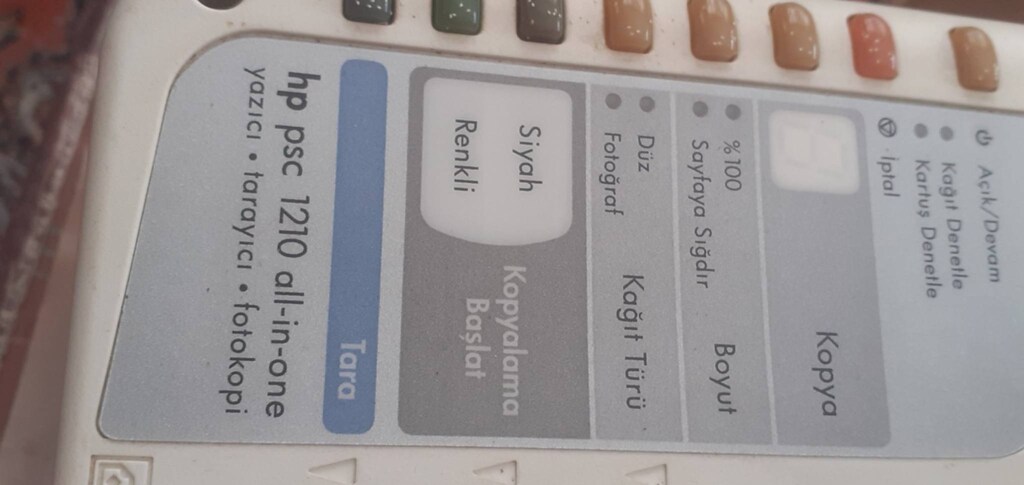hp psc 1210 fotokopi ve yazıcı - 2