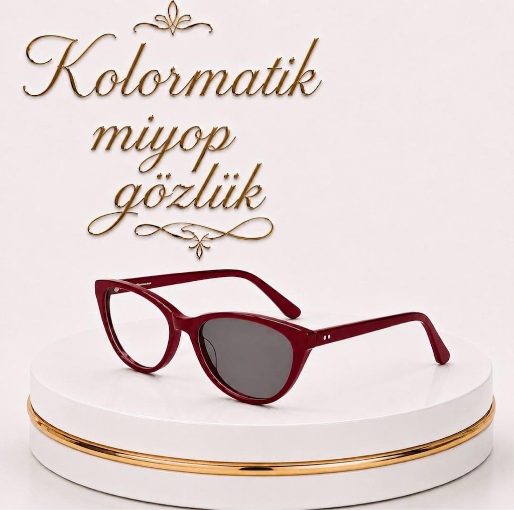 -4 Numara Sıfır Cat Eye Bayan Uzak Gözlük - 5