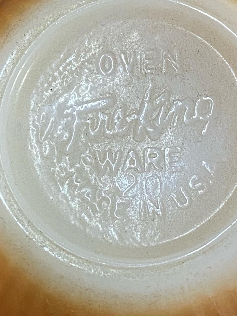 Fire-King Laurel Peach Lustre 12P - 8