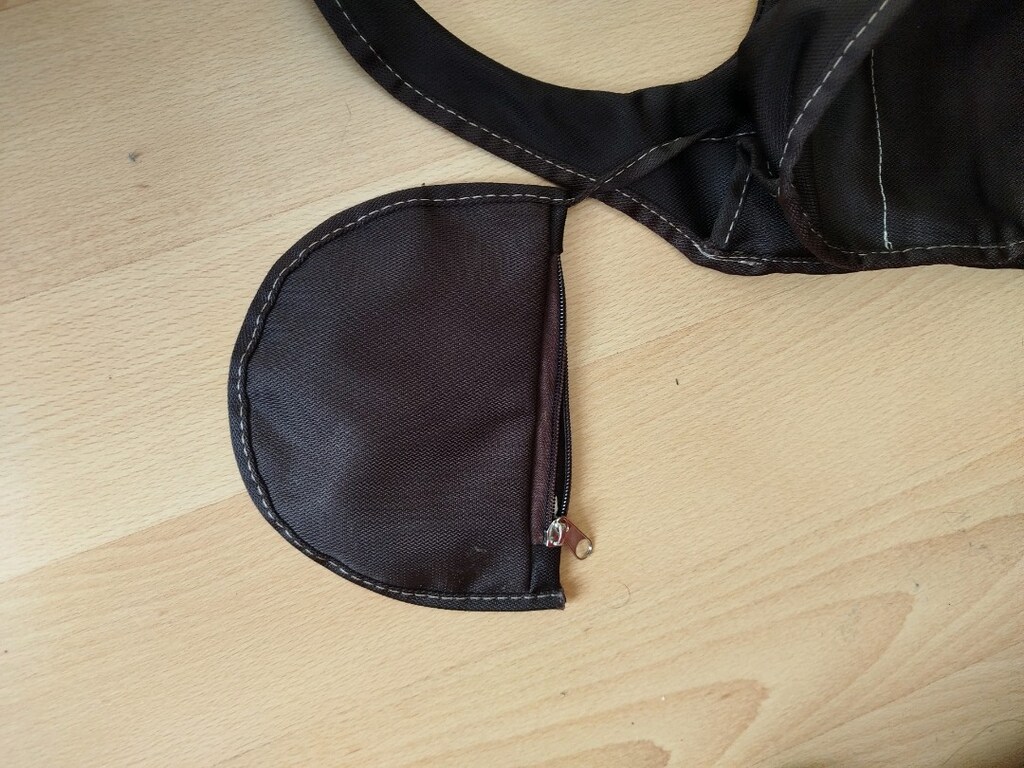 Sıfır çok şık cüzdanlı fermuarlı cepli kumaş çanta boy 34 eni 38 cm - 6