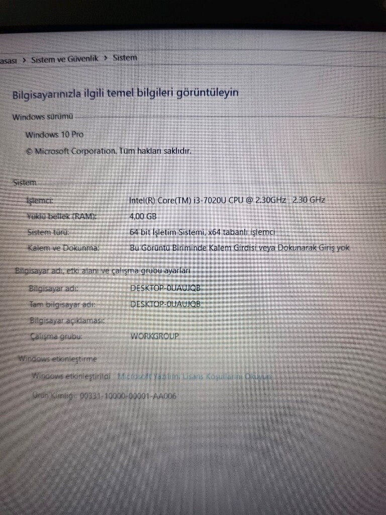 HP İ3 ( 7 NESIL ) SORUNSUZ TEMIZ LAPTOP - 4