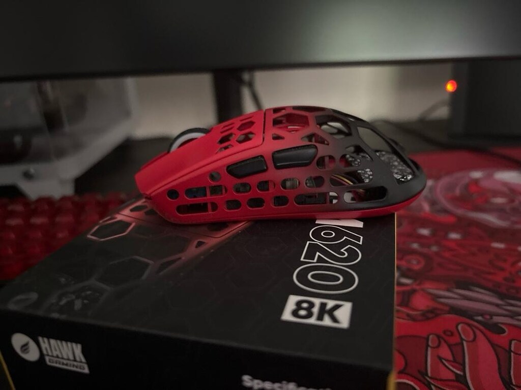gaming mouse Hawk hm620 8000khz yanında wraith hybrid mouse pad - 3