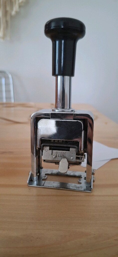 Vintage numaratör - 2