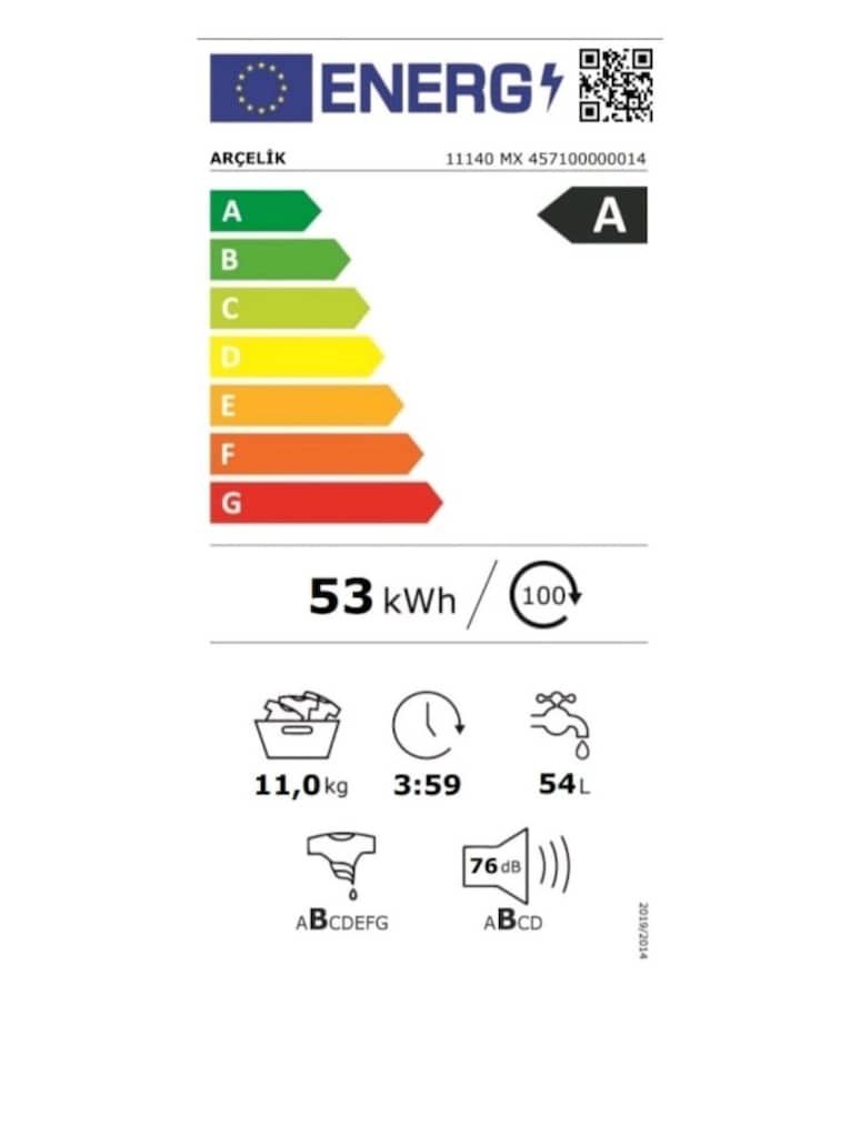 Arçelik 11140mx 11 kilogram 1.400 devir çamaşır makinesi sıfır - 6
