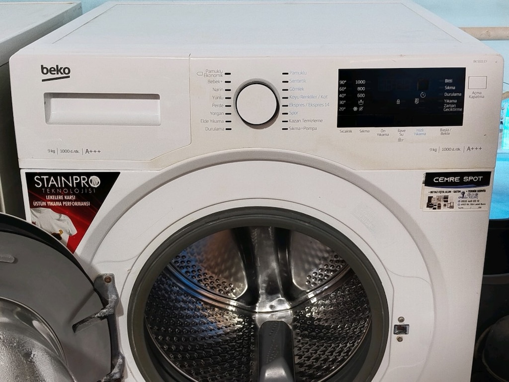 BEKO 9 KG ÇAMAŞIR MAKİNESİ İZMİR İÇİ 3 AY GARANTİMİZ VARDIR - 4