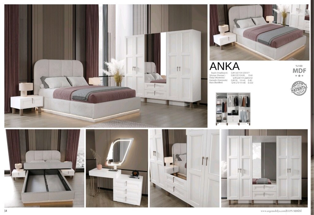 Yeni Sezon Yatak Odası Takımı SIFIR MDF KAPIDA ÖDEME - 5
