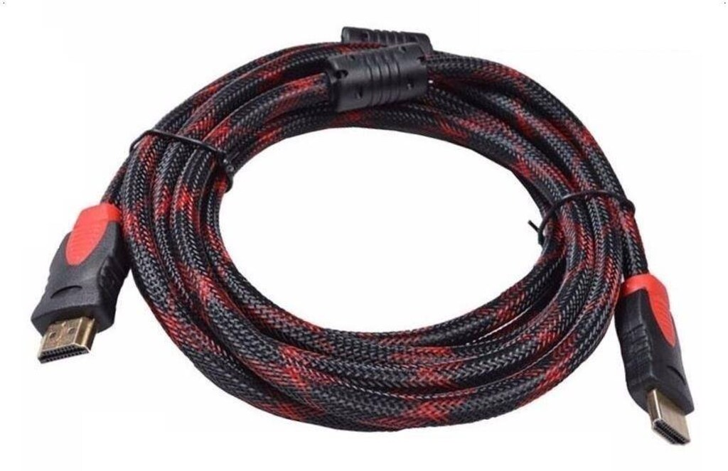 1 Metre Hdmi Kablosu Görüntü Ses 4K 1080P 3D PS3 PS4 LCD Altın - 2