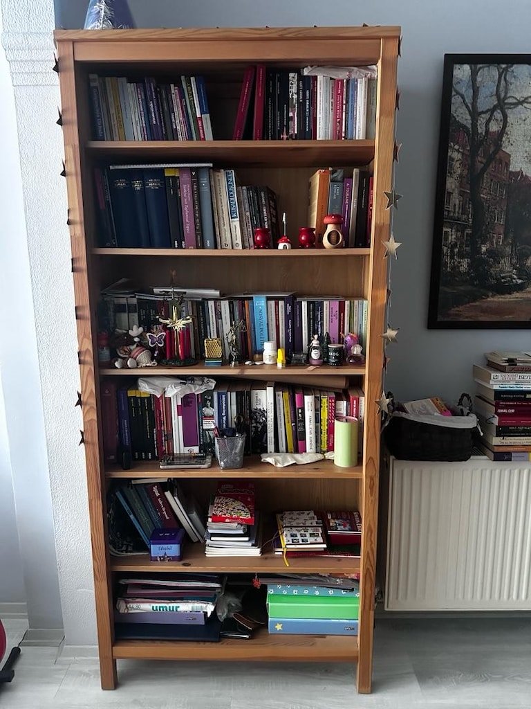 ikea hemnes kitaplık masif ahsap - 3