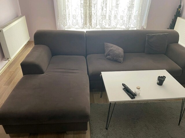Gri L Koltuk Takımı TV Sehpası